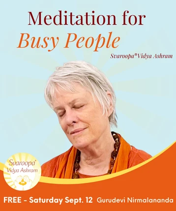 FREE Meditation for Busy People - ONLINE - Saturday September 12