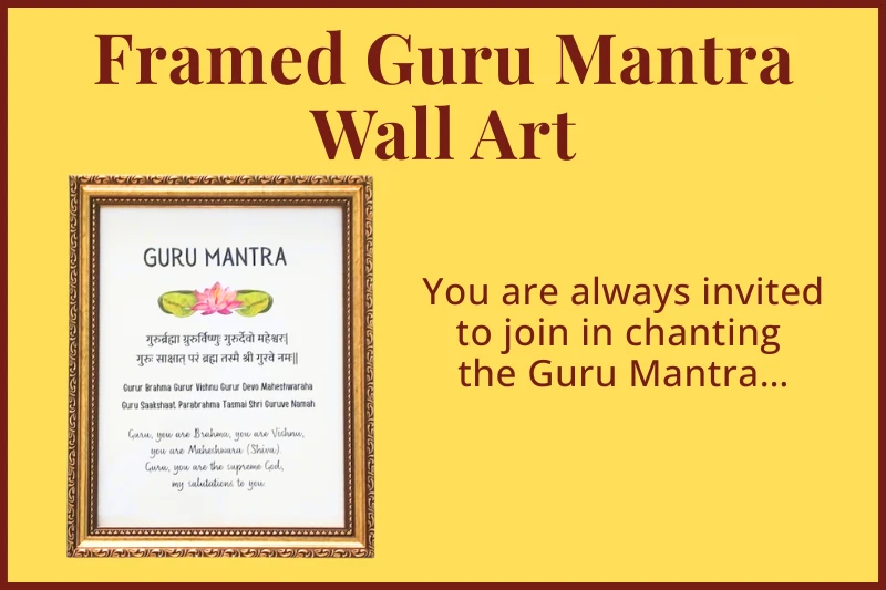 Framed Guru Mantra Wall Art